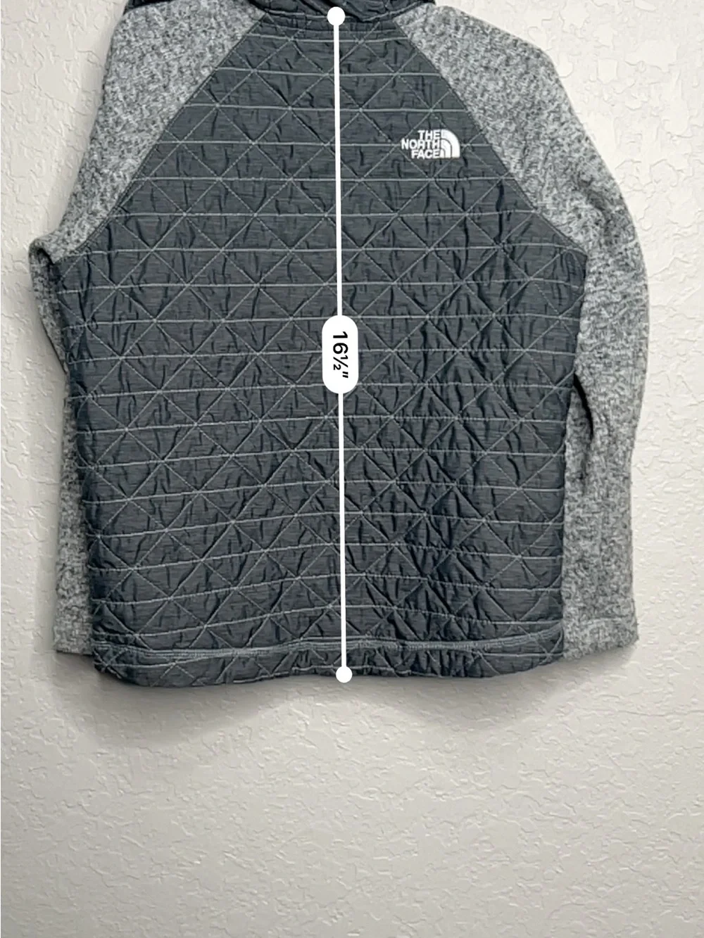 The North Face Toddler Girls Quilted Hooded Jacket Gray Size 6T